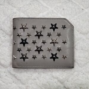 Jimmy Choo Albany wallet Star-shaped Studs ..Authentic!
